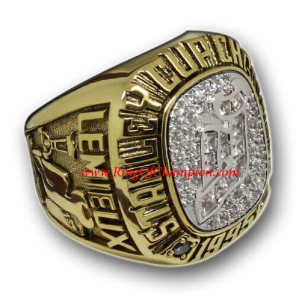 NHL 1995 New Jersey Devils Stanley Cup Championship Ring, Custom New Jersey Devils Champions Ring