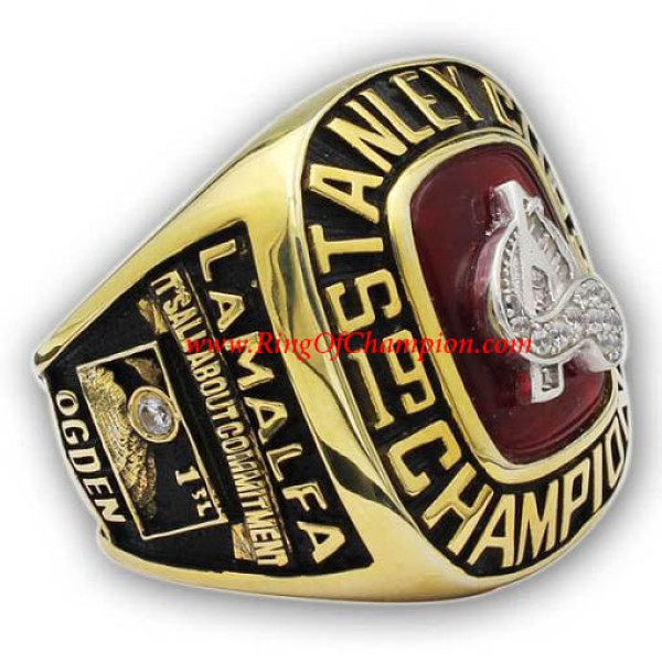 NHL 1996 Colorado Avalanche Stanley Cup Championship Ring, Custom Colorado Avalanche Champions Ring