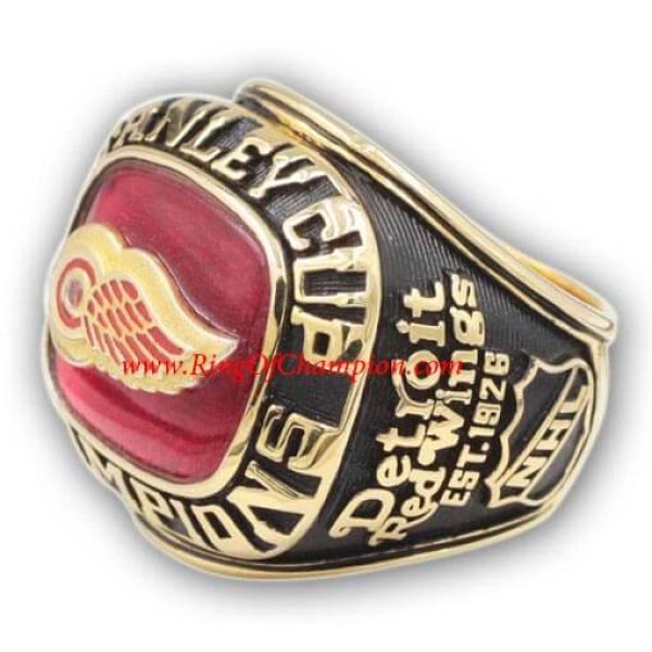 NHL 1997 Detroit Red Wings Stanley Cup Championship Ring, Custom Detroit Red Wings Champions Ring