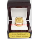 NHL 2001 Colorado Avalanche Stanley Cup Championship Ring, Custom Colorado Avalanche Champions Ring