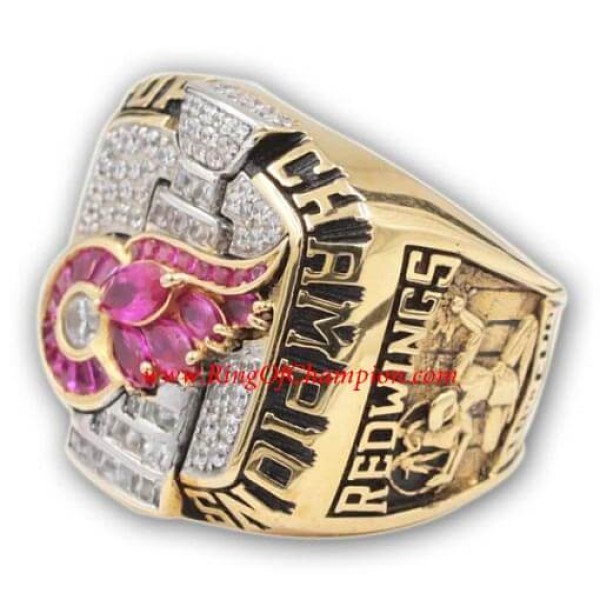 NHL 2002 Detroit Red Wings Stanley Cup Championship Ring, Custom Detroit Red Wings Champions Ring