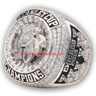 NHL 2015 Chicago Blackhawks Stanley Cup Championship Ring, Custom Chicago Blackhawks Champions Ring NHL 2015 Chicago Blackhawks Stanley Cup Championship Ring, Custom Chicago Blackhawks Champions Ring