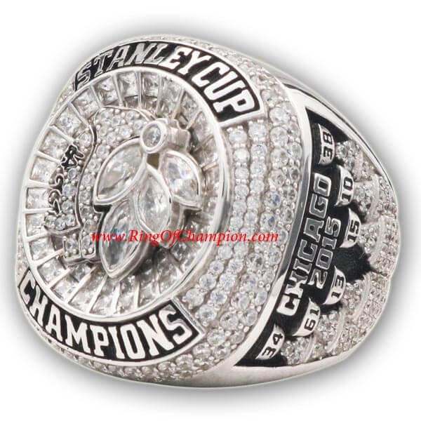 NHL 2015 Chicago Blackhawks Stanley Cup Championship Ring, Custom Chicago Blackhawks Champions Ring