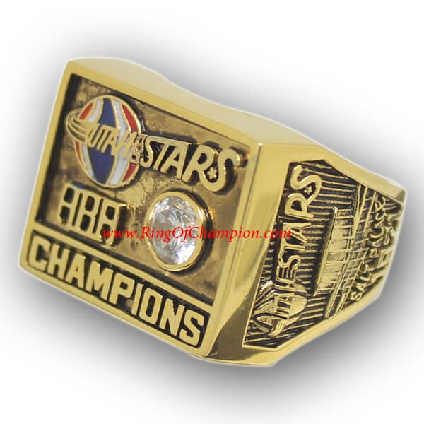 ABA 1971 Utah Stars American Basketball Association Championship Ring, Custom Utah Stars Champions Ring