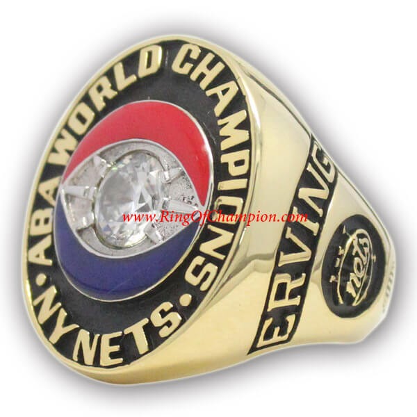 ABA 1974 Brooklyn Nets American Basketball Association Championship Ring, Custom Brooklyn Nets Champions Ring